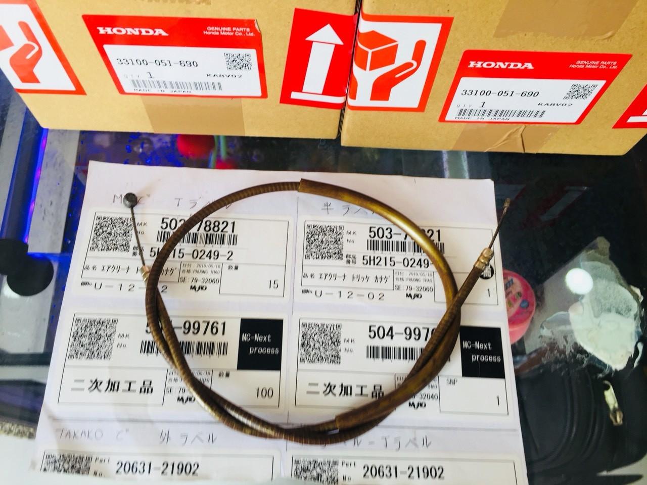 dây ga lưỡi gà (ga rùa )cho honda 68-72- ghidong cao