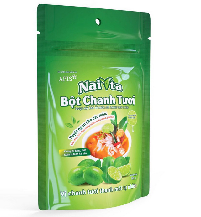 Bột cốt chanh tươi naita - gói 80gr & 350gr