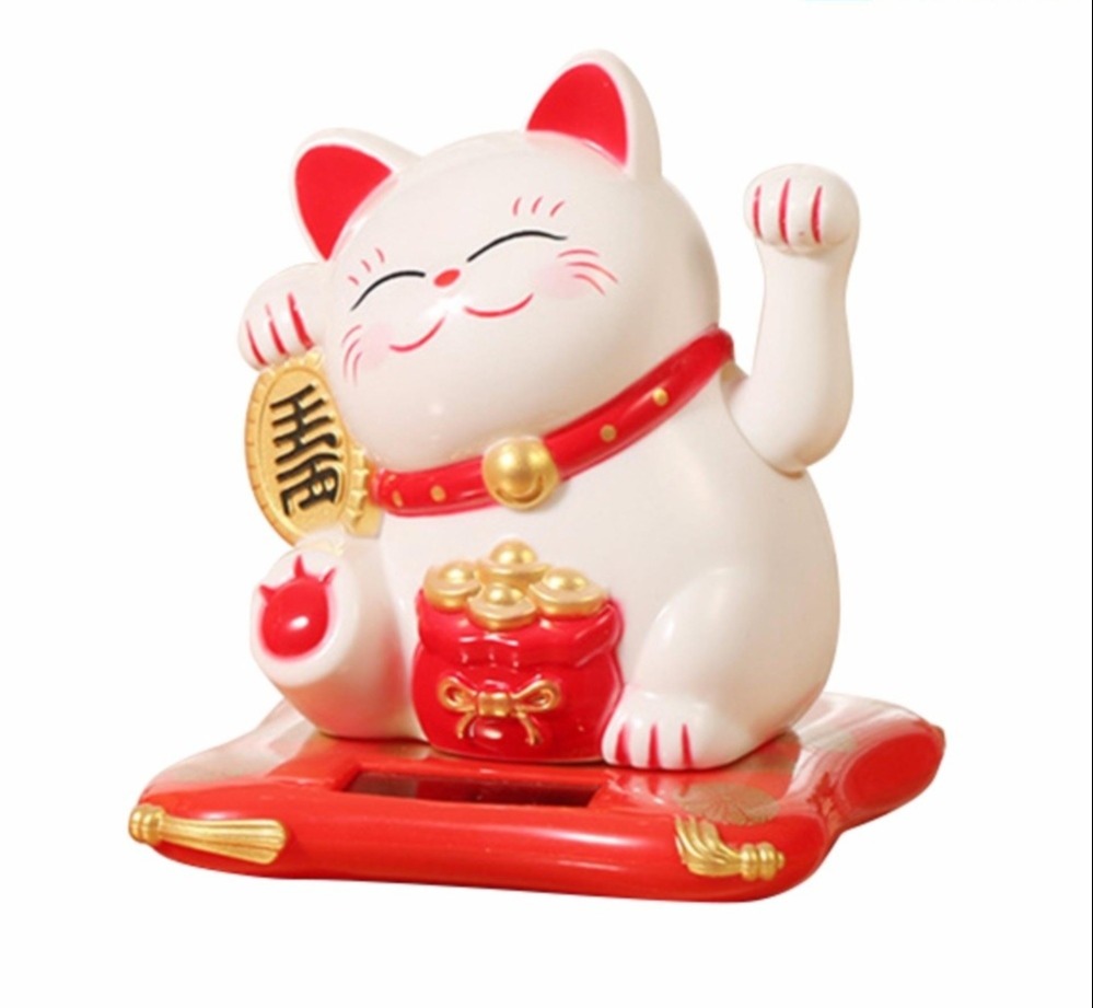 Tượng mèo thần tài vẩy tay may mắn