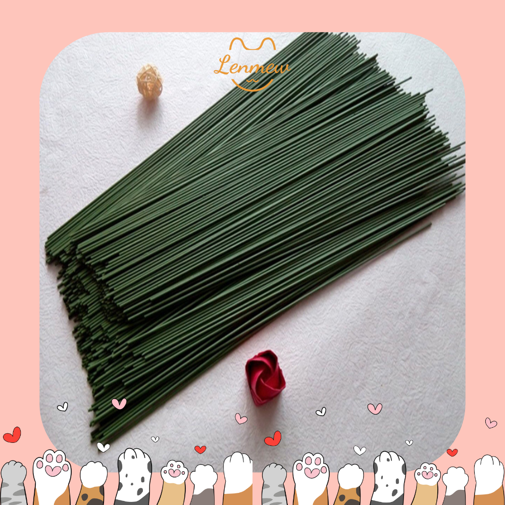 Que Kẽm Làm Cành Hoa Len Handmade (40Cm) (Set 10 Cành)