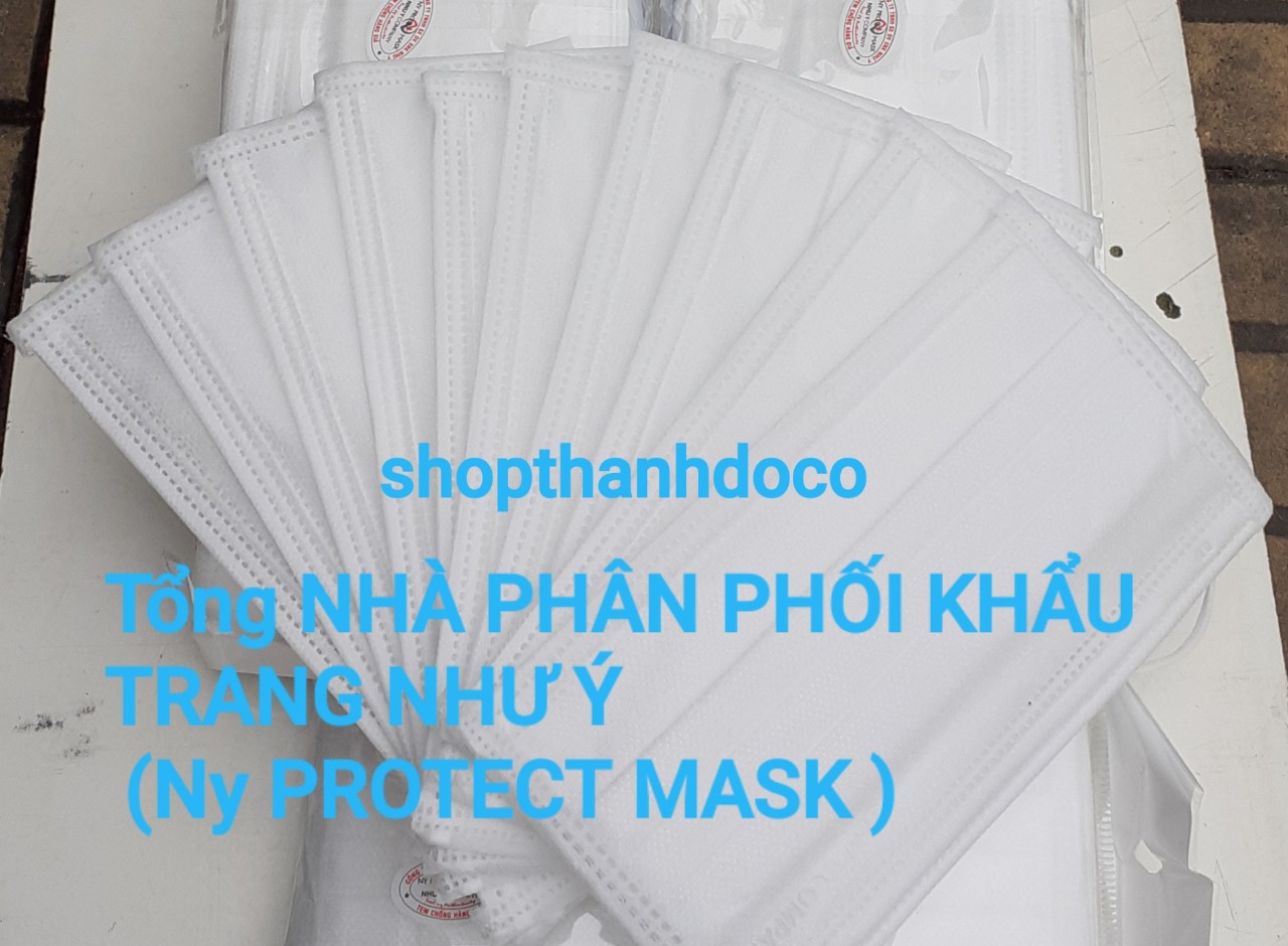 KHẨU TRANG Y TẾ 4 LỚP NHƯ Ý  MÀU TRẮNG