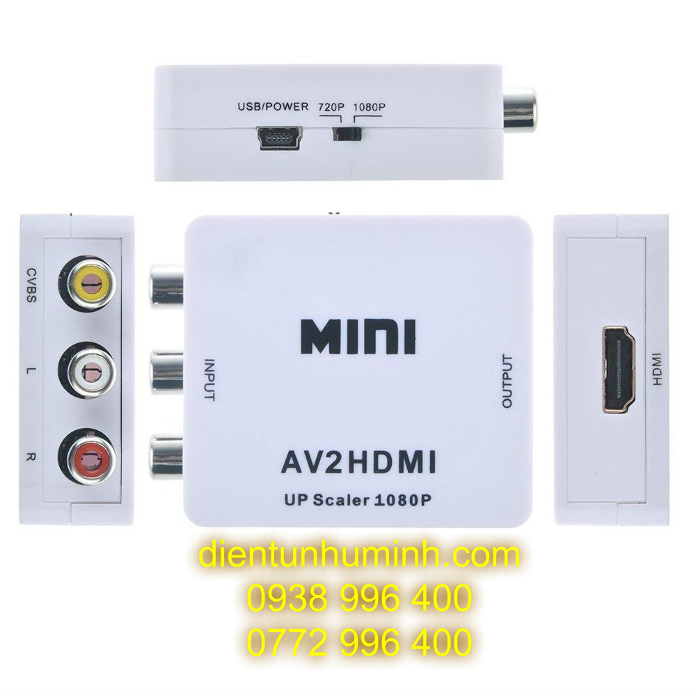 Bộ chuyển đổi Mini AV / CVBS sang HDMI