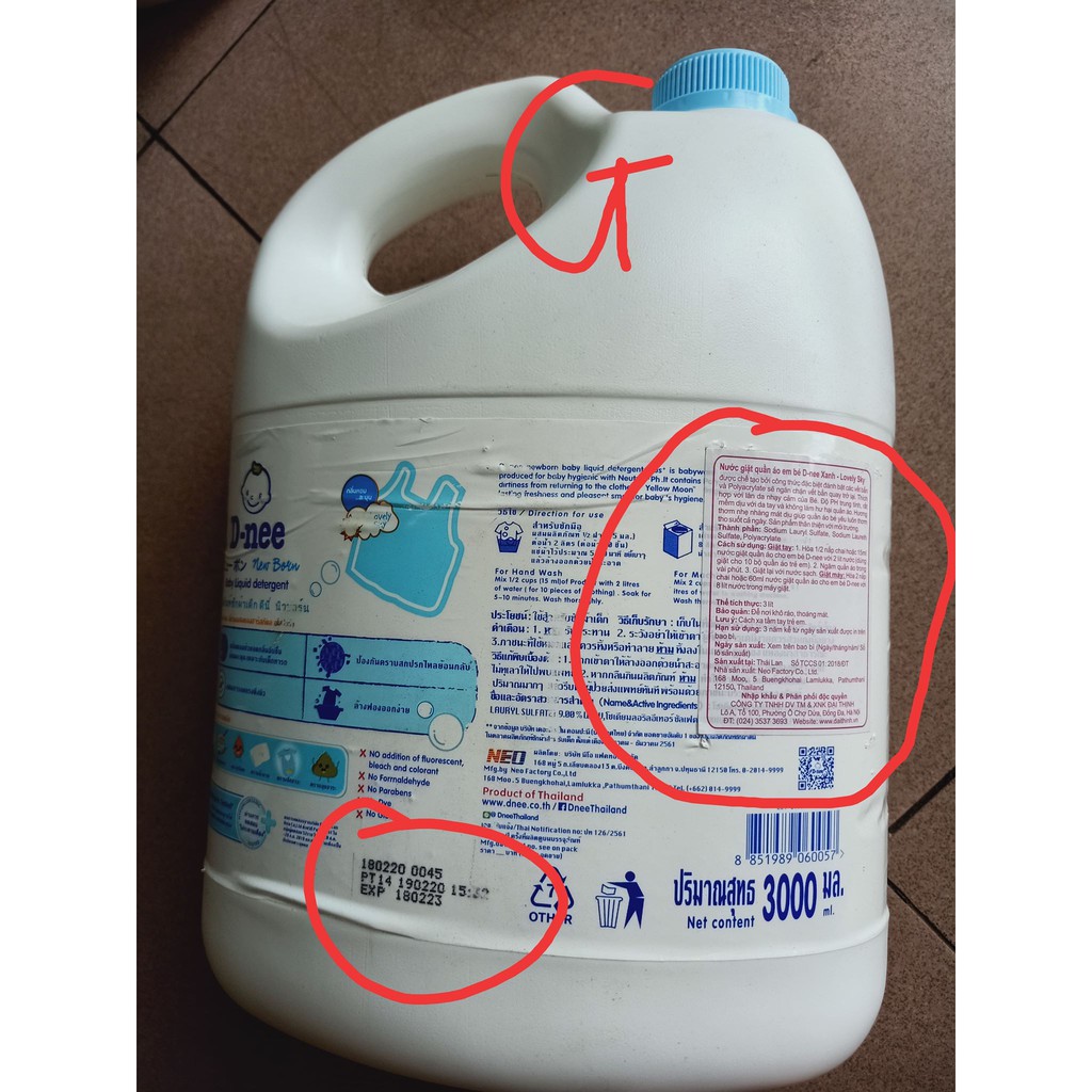 Nước giặt Dnee 3000ml