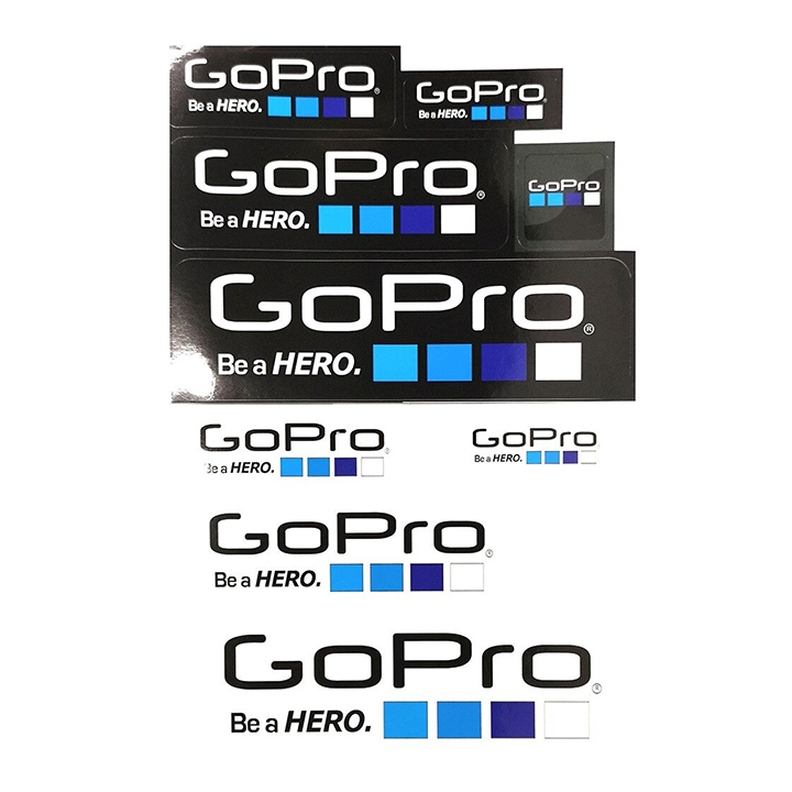 Bộ tem dán logo gopro