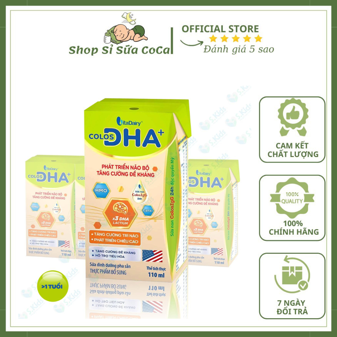 Sữa pha sẵn Colos DHA 110ml (Thùng 48 hộp)