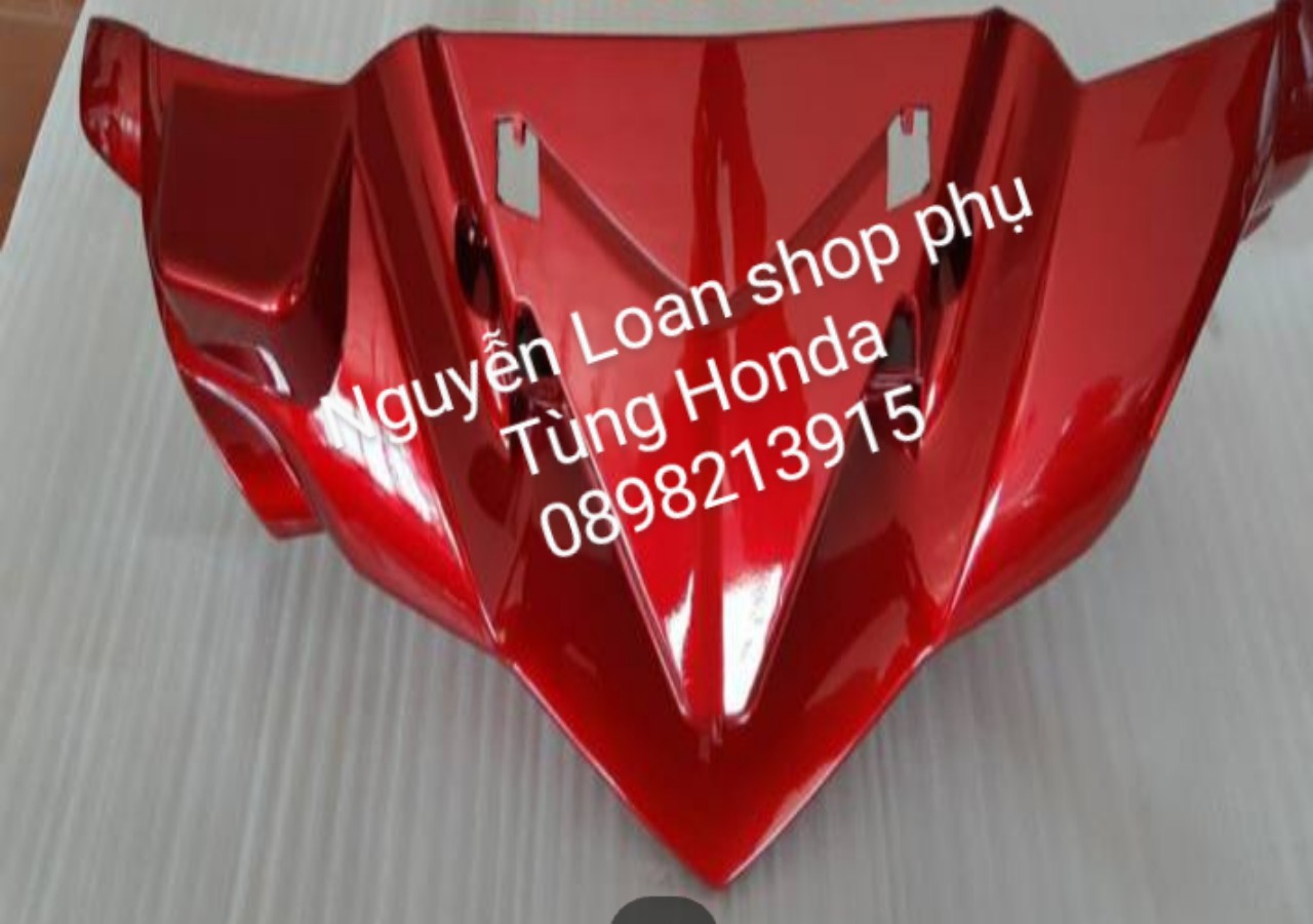YAMAHA-ỐP ĐẦU ĐÈN TRƯỚC (Nắp Trước Tay Lai) NOVO 4,5 MÀU ĐỎ ĐÔ (Có Đủ Màu)
