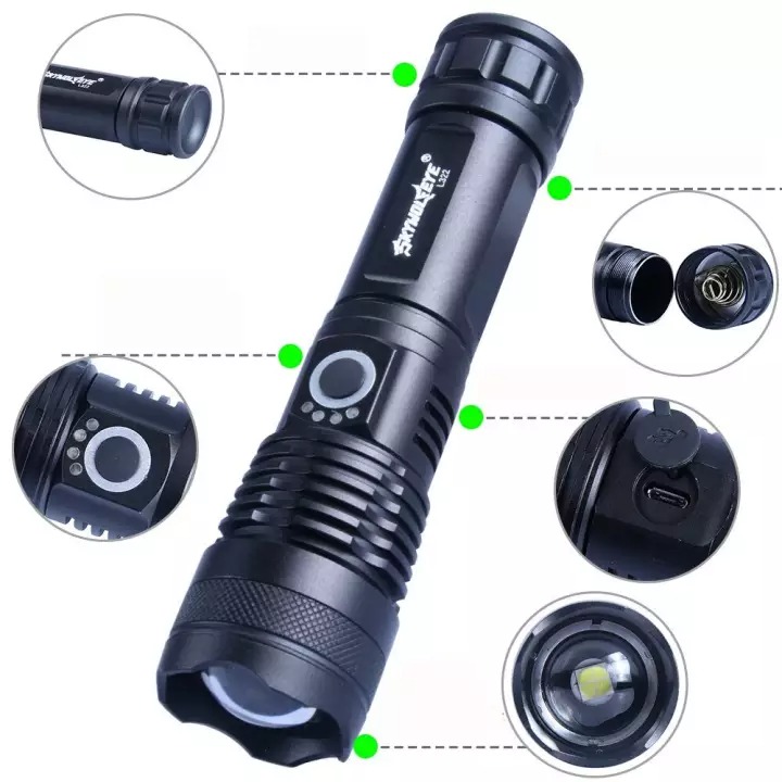 ✔️ SALE SẬP SÀN DỊP CUỐI NĂM ✔️ Đèn pin siêu sáng - Đèn pin led mini L322 cao cấp,cự ly chiếu cực xa,chống nước tốt + Tặng kèm dây sạc ,hộp đẹp Fullbox