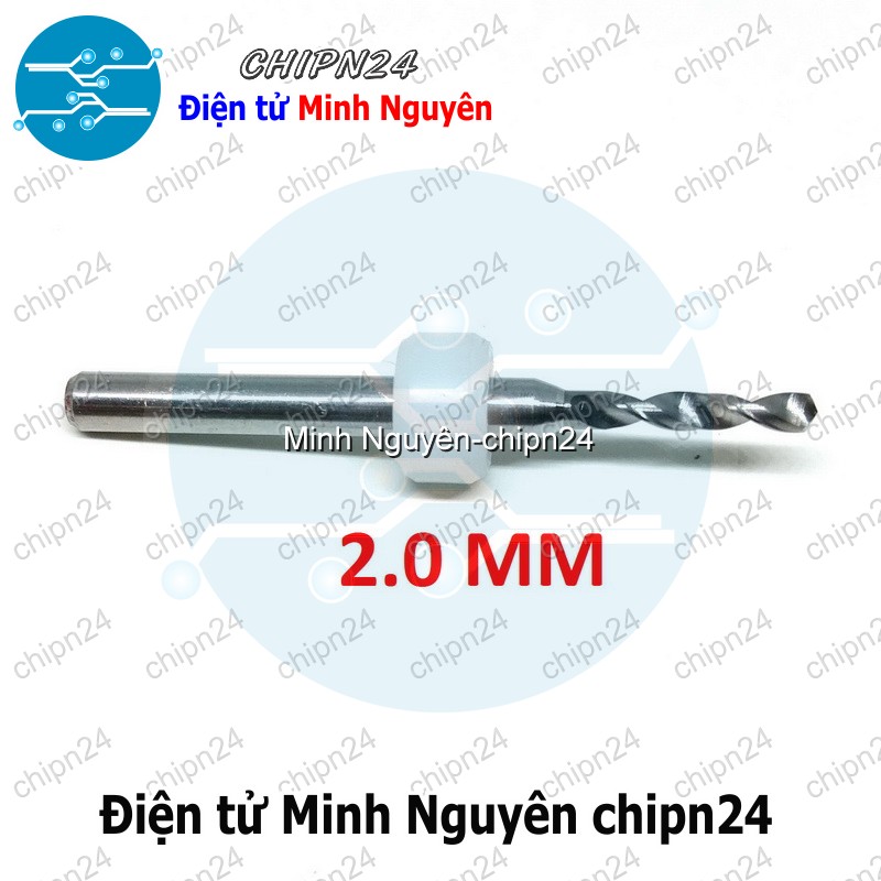 [1 cây] Mũi khoan mạch in CNC 2.0mm (Mạch điện tử, PCB)