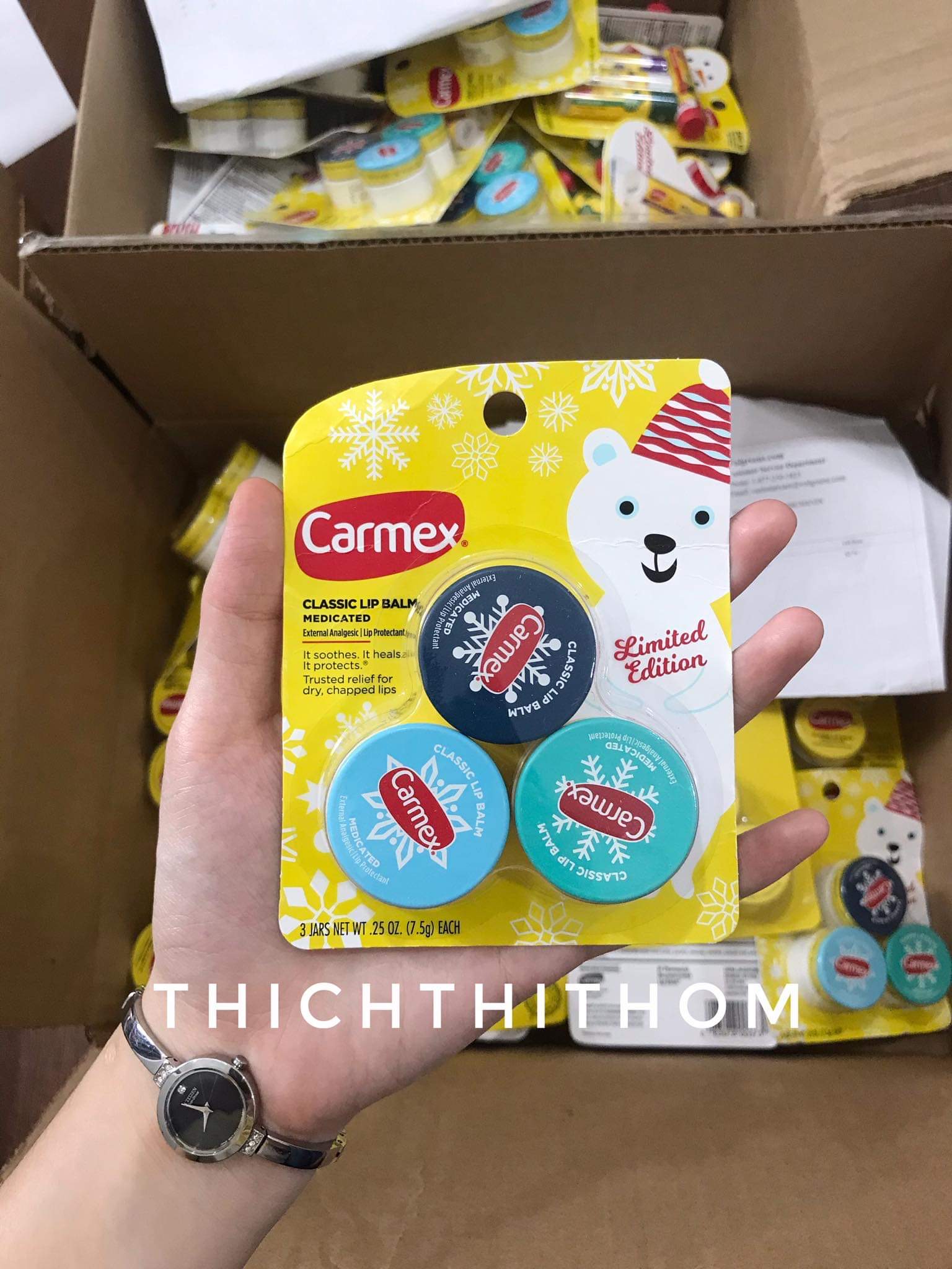 [CÓ BILL] Set Son Dưỡng Môi CARMEX
