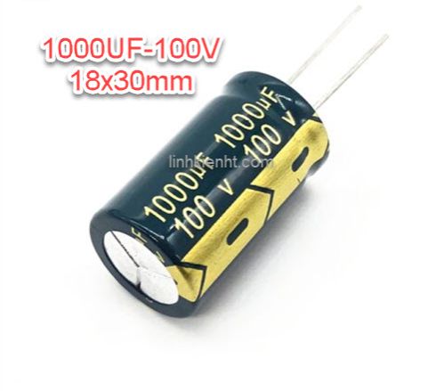 Tụ hóa 100v 1000uf 1000uf 100v kích thước 18x30mm