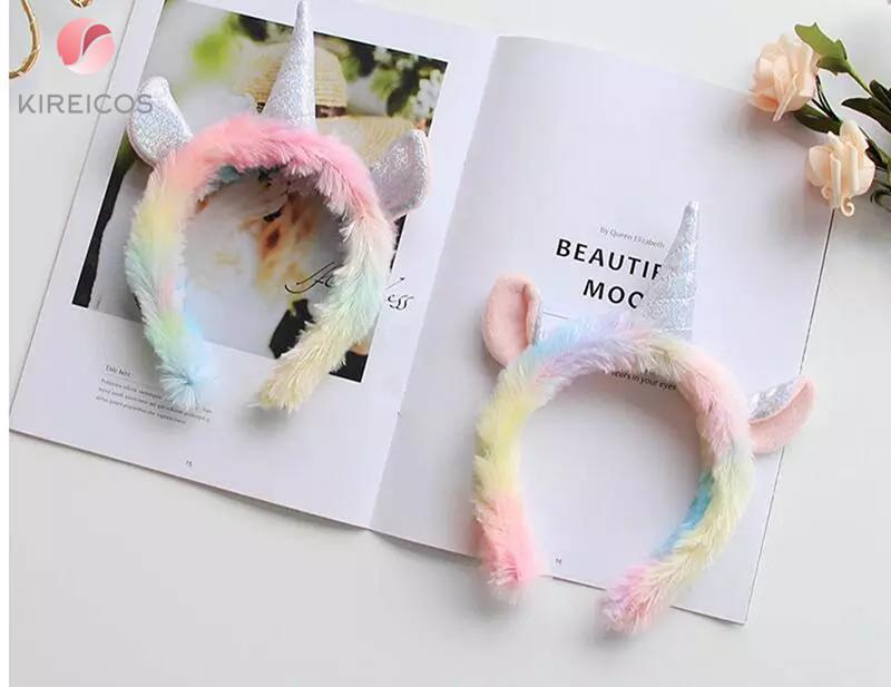 Cài Tóc Rửa Mặt Kỳ Lân Cầu Vòng Siêu Hot