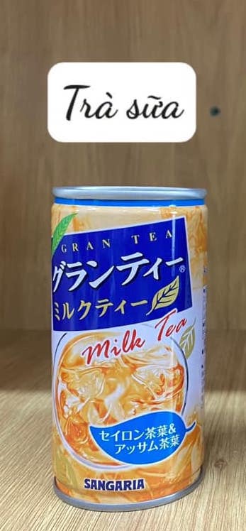 Cafe/ trà sữa lon Sangaria 185g Nhật Bản