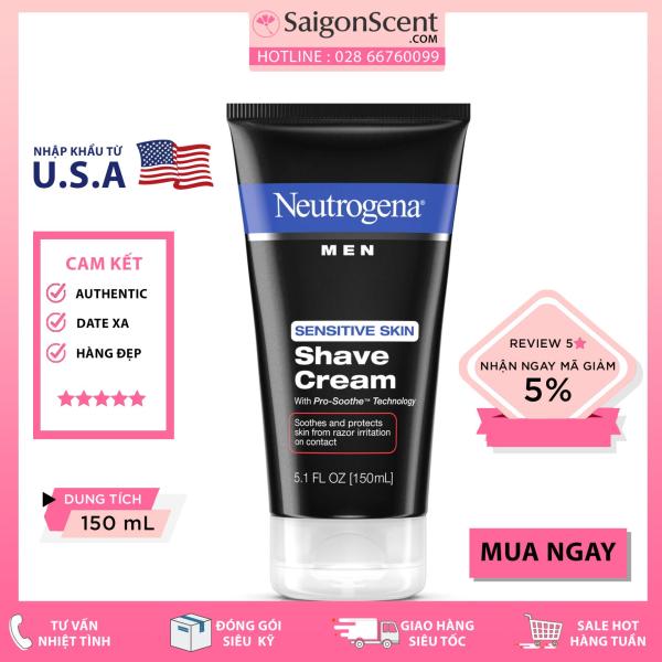 KEM CẠO RÂU Neutrogena® Men Sensitive Skin Shave Cream(150mL)