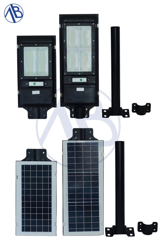 đèn năng lượng mặt trời nguyên khối kim loại - 100w
