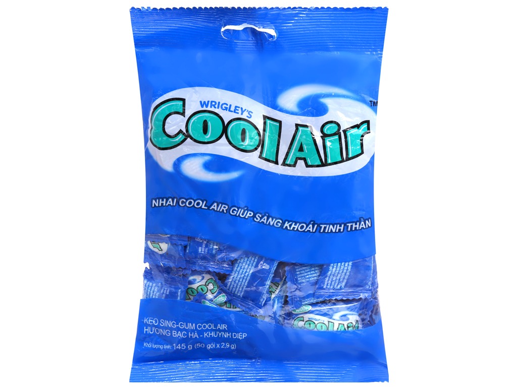 Kẹo Sing-gum Cool Air Hương Bạc Hà - Khuynh Diệp Gói 145g