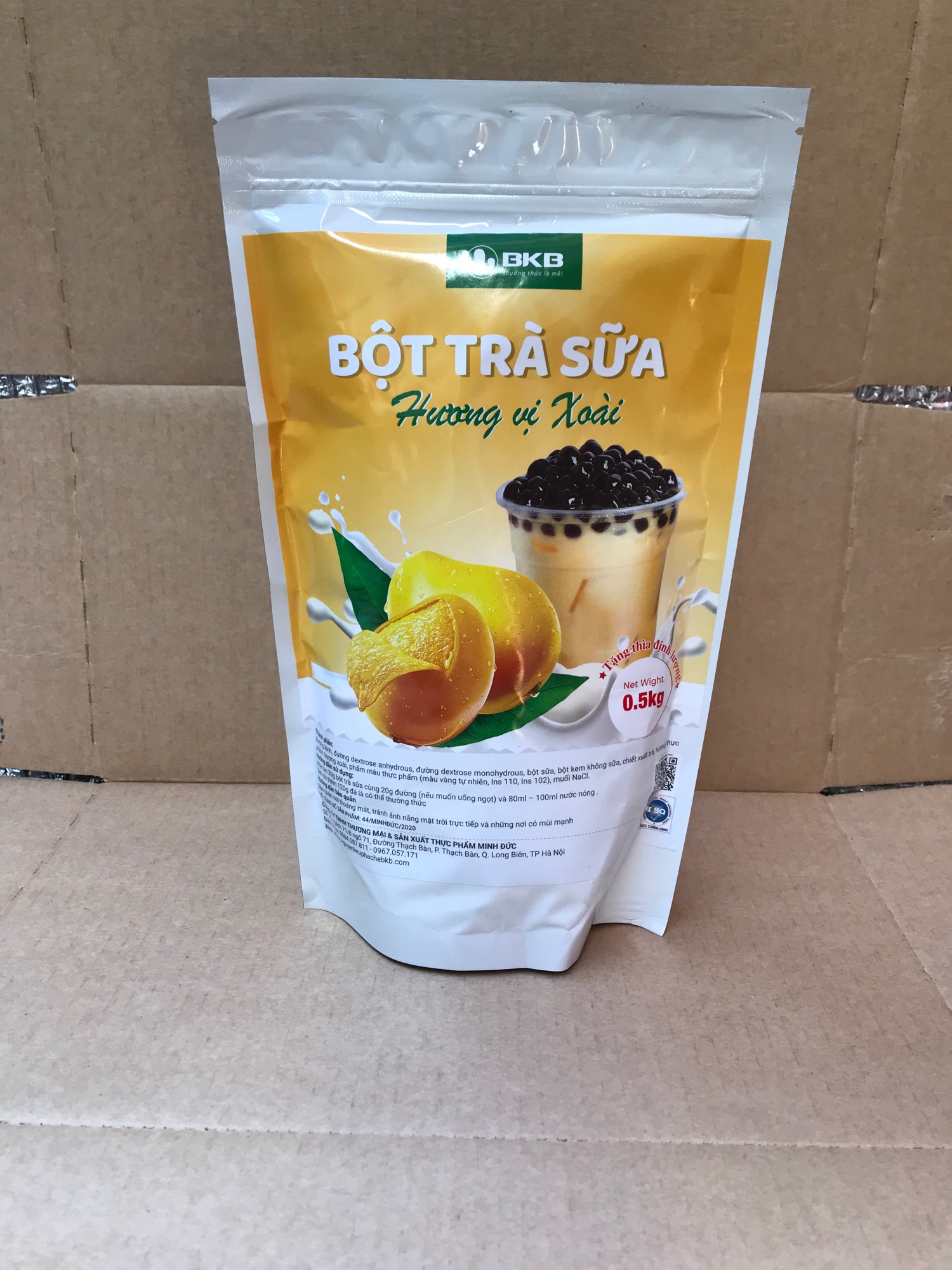 Bột trà sữa vị xoài pha sẵn gói 500gam
