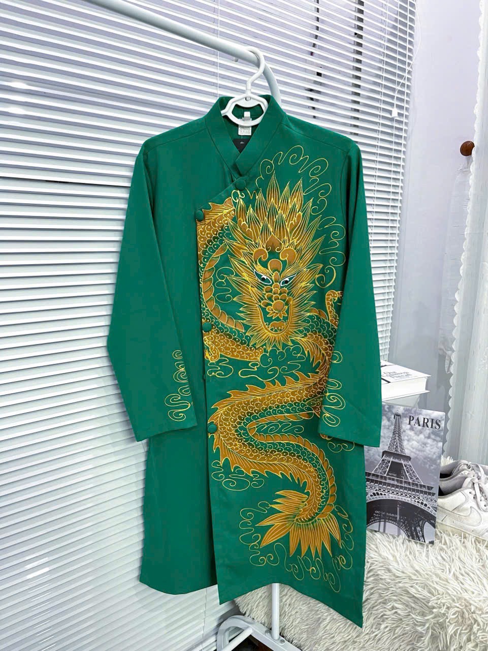 Áo dài truyền thống # áo dài gấm lụa họa tiết cho nam # quần áo nam cao cấp