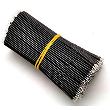 Dây điện si chì 30cm màu đen cắm test mạch điện (10 sợi)