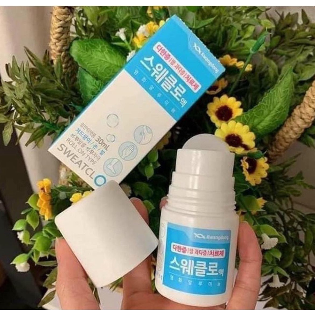 Lăn Khử Mùi Kwangdong Sweatclor Giảm Mồ Hôi Và Ngăn Ngừa Mồ Hôi Cánh 30ml