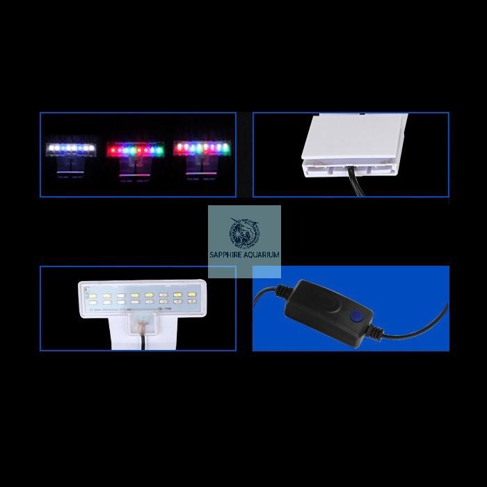 Đèn bể cá kẹp thành bể RGB M-180