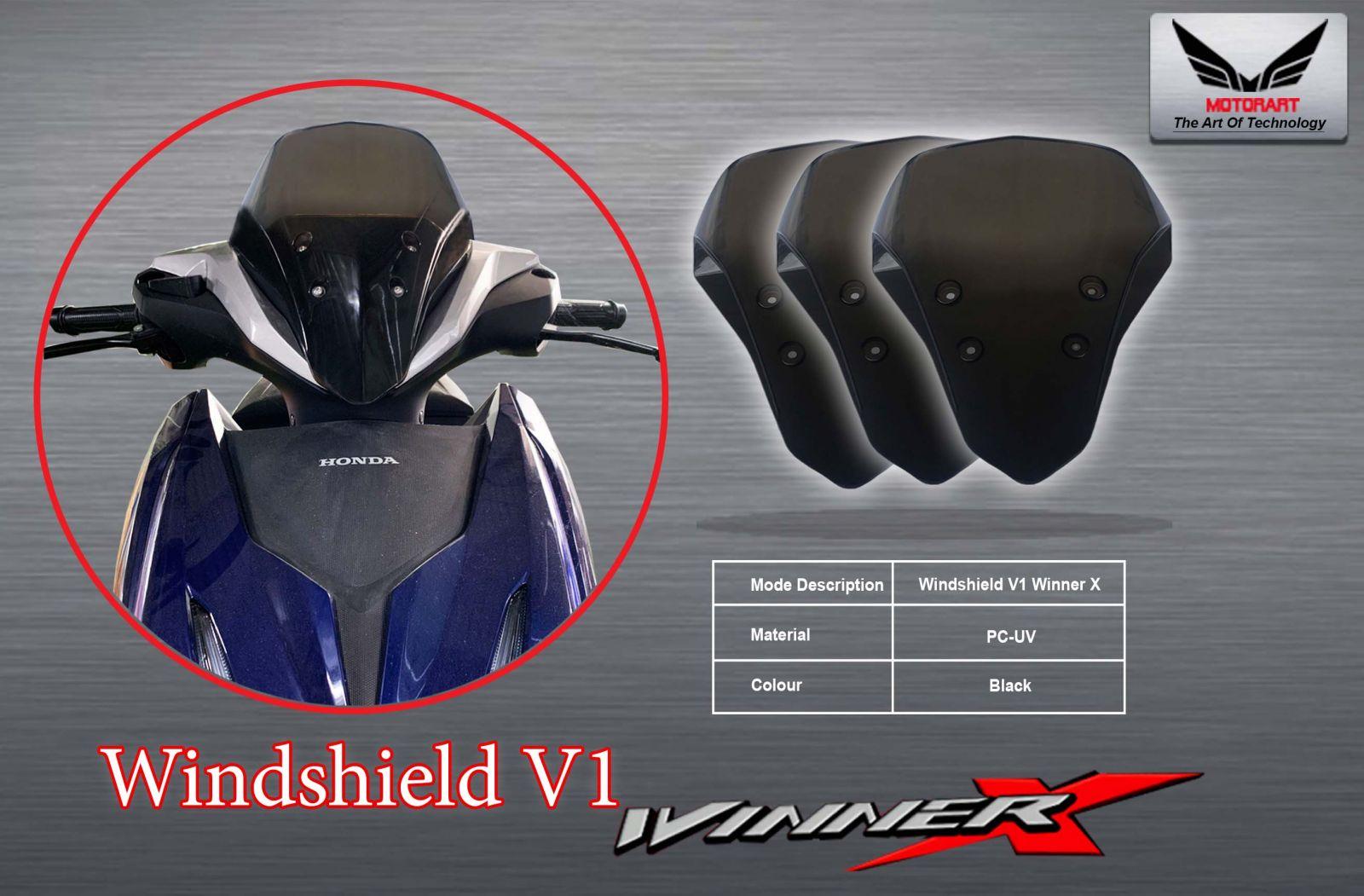 ỐP ĐẦU KÍNH CHẮN GIÓ WINNER X HÀNG MOTORART