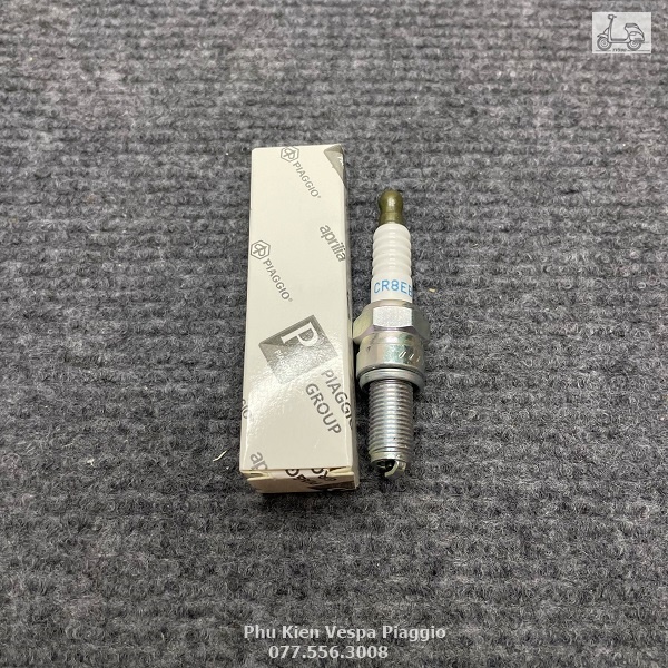 Bugi Vespa Piaggio Zin Hãng NGK CR8EB Chân Dài
