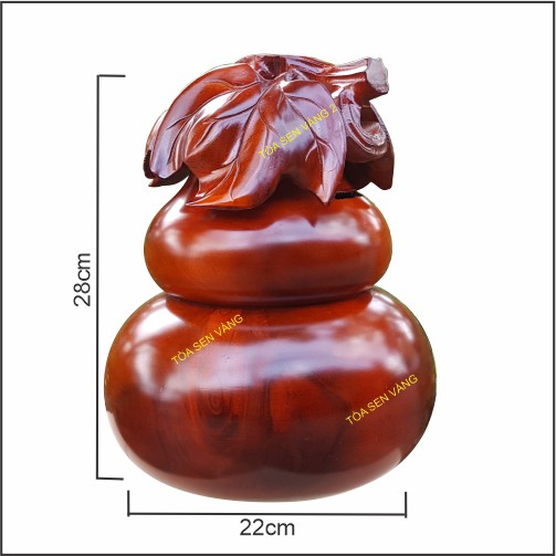 Hồ lô phong thủy bằng gỗ - quà tặng tân gia