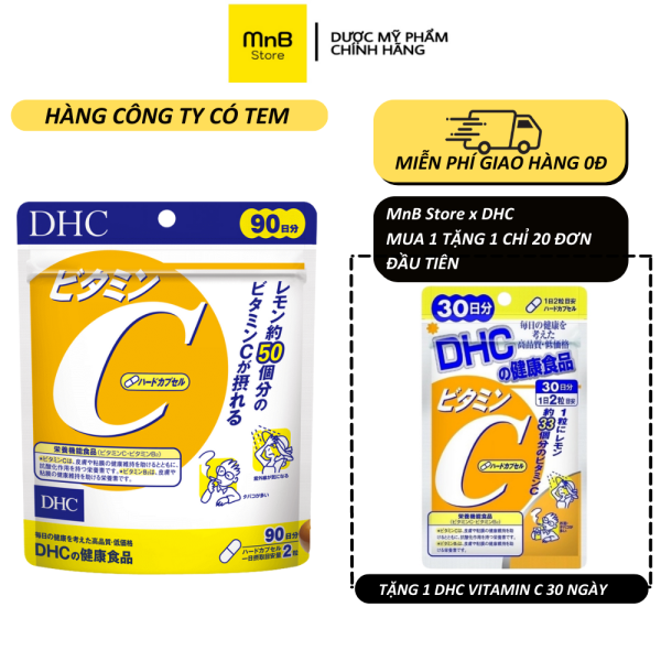 Viên uống vitamin c DHC Vitamin C Hard Capsule nhật bản dưỡng da