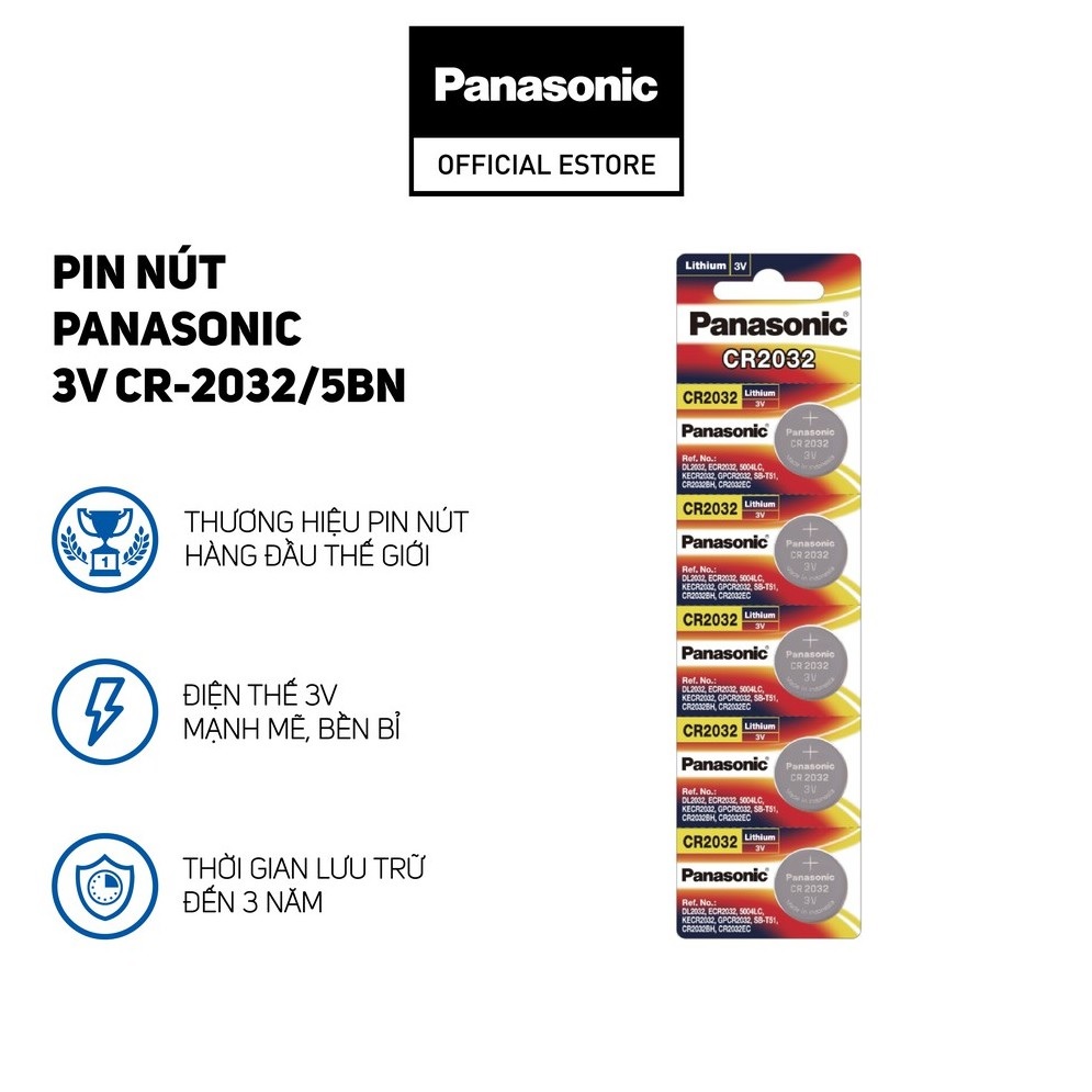Pin nút Panasonic 3V CR-2032