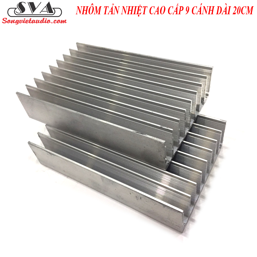 NHÔM TẢN NHIỆT 9 CÁNH 20 CM CAO CẤP - 1 CẶP