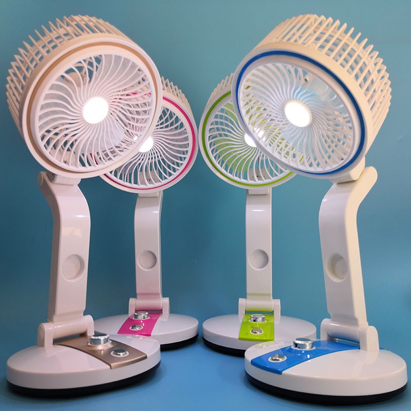 Quạt sạc tích điện gập nhiều tư thế jh-2018 mẫu mới nhất