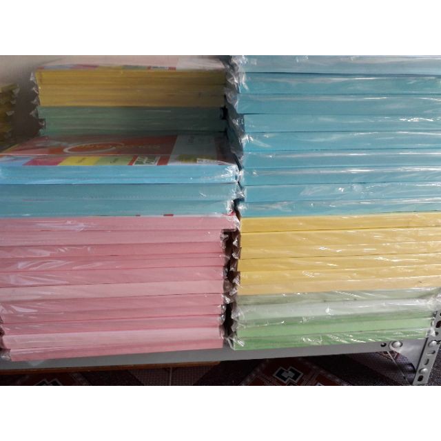 Giấy bìa màu A4 (Combo 1 tập 100 tờ)