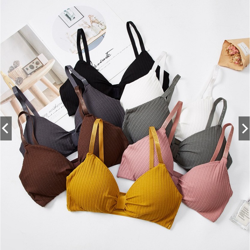 Áo bra thắt nơ gân tăm cực xinh ms308