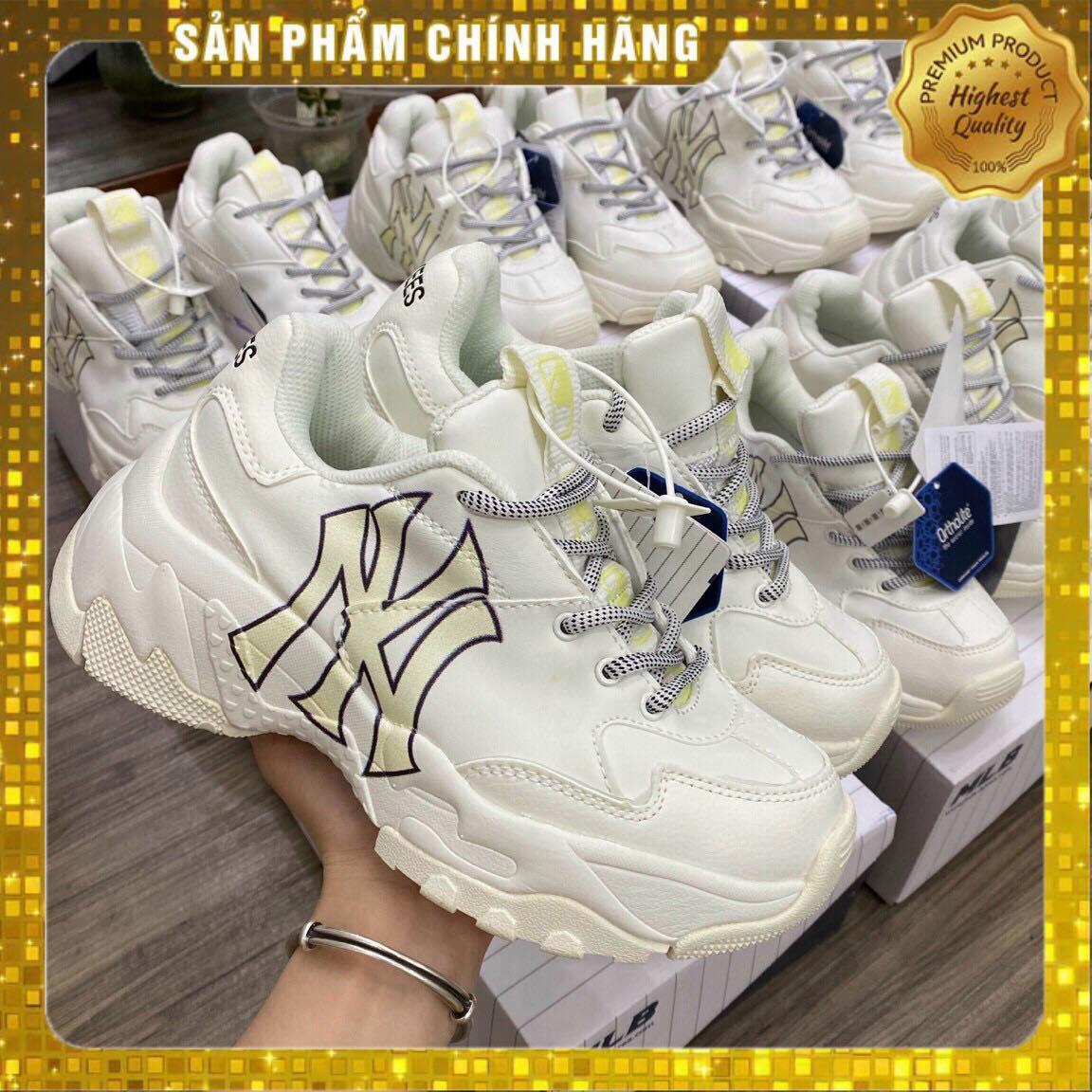 [CHÍNH HÃNG] Giày MLB Mickey vàng (full box bill)