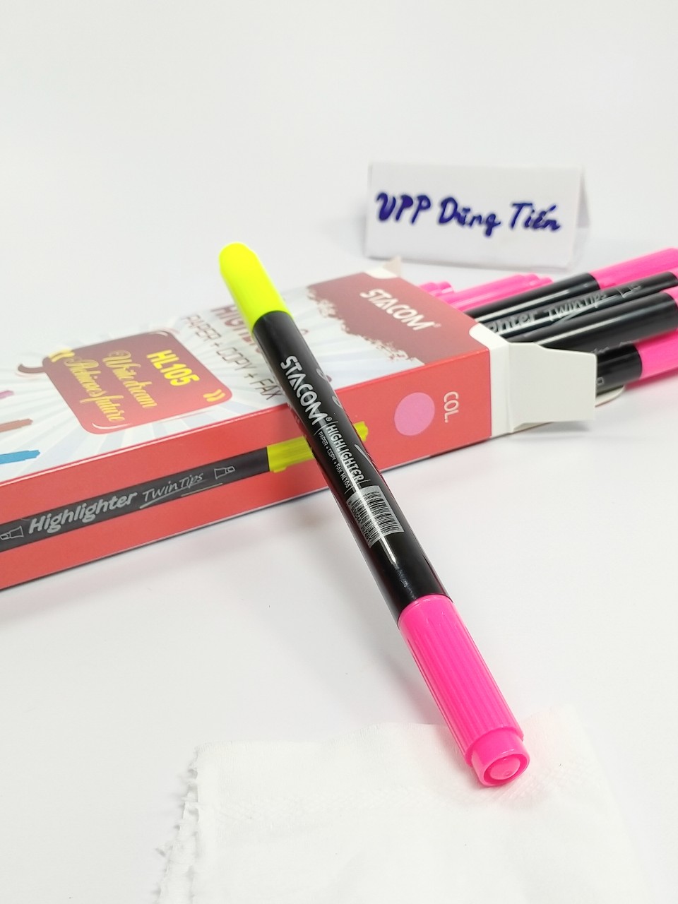 Bút dạ quang 2 đầu ( HIGHLIGHTER) Stacom HL105