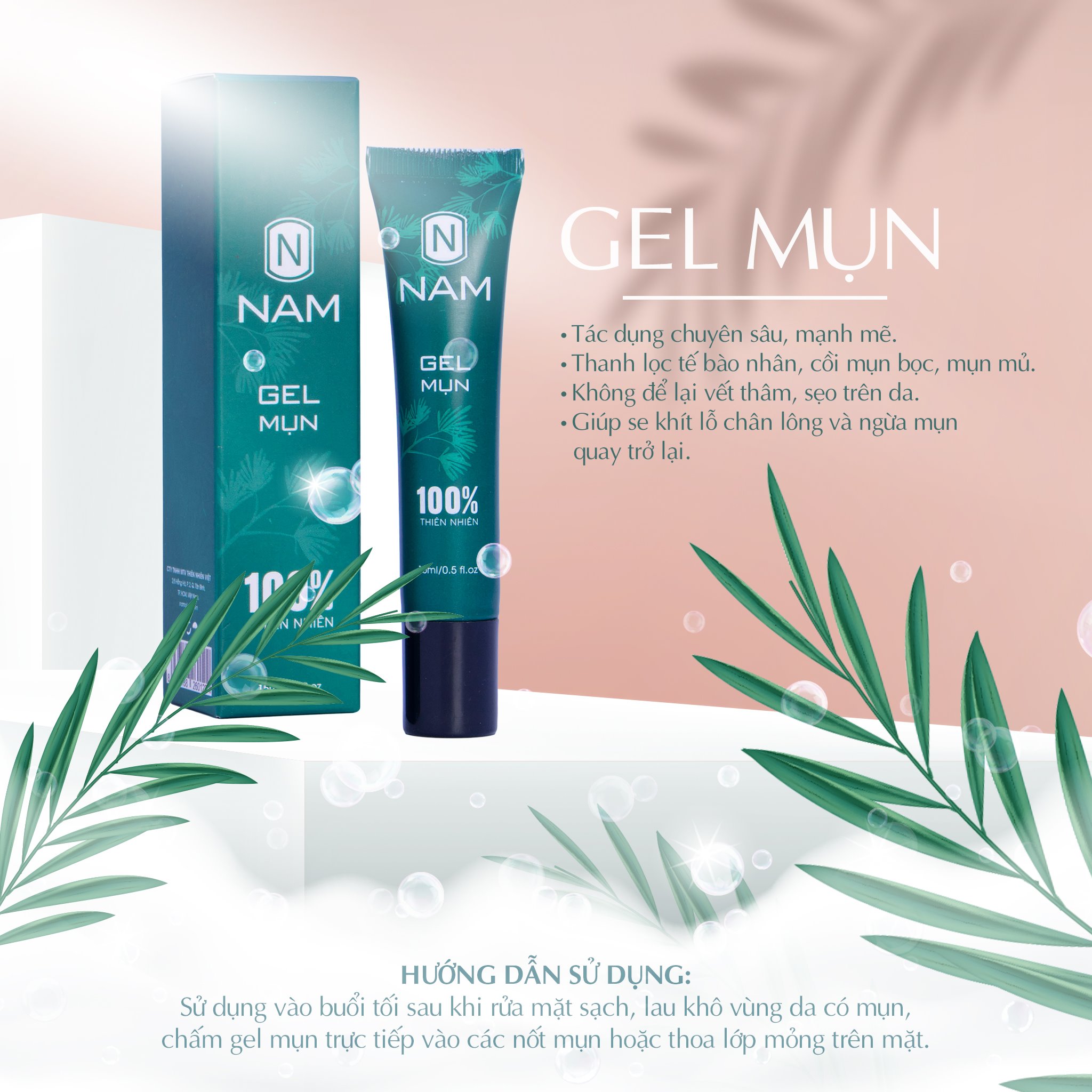 Gel ngừa mụn NAM 15ml