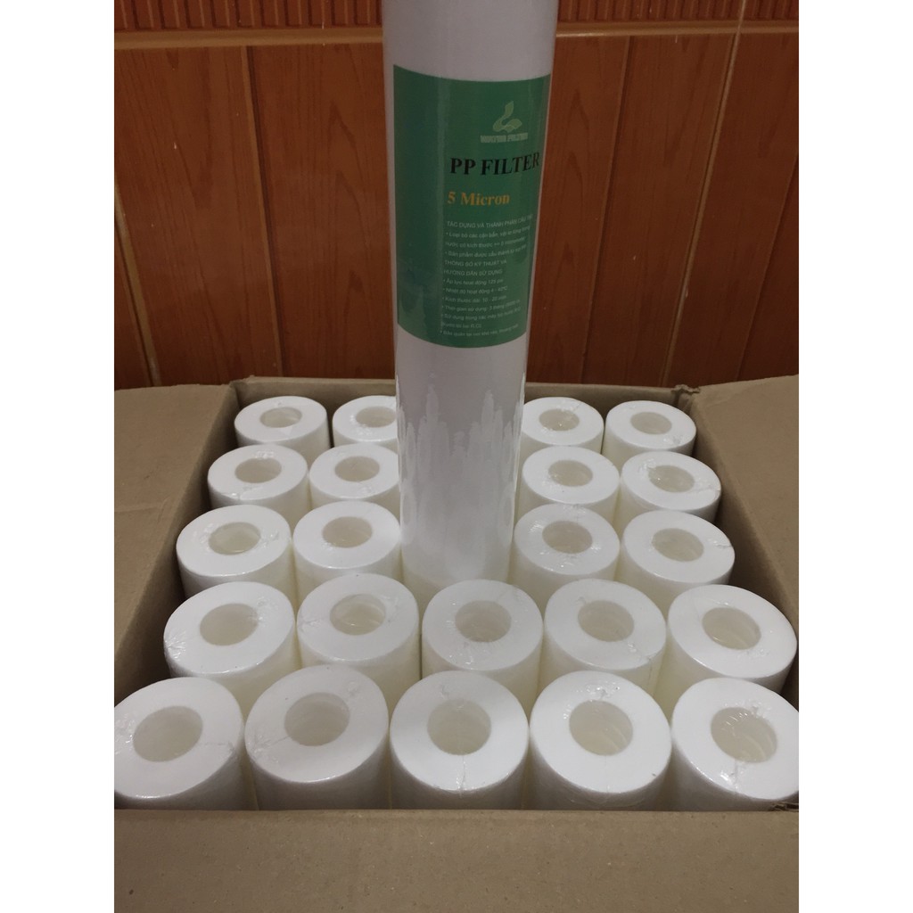 Combo 25 Lõi lọc nước 20 inch 5 Micron (Lọc thô)