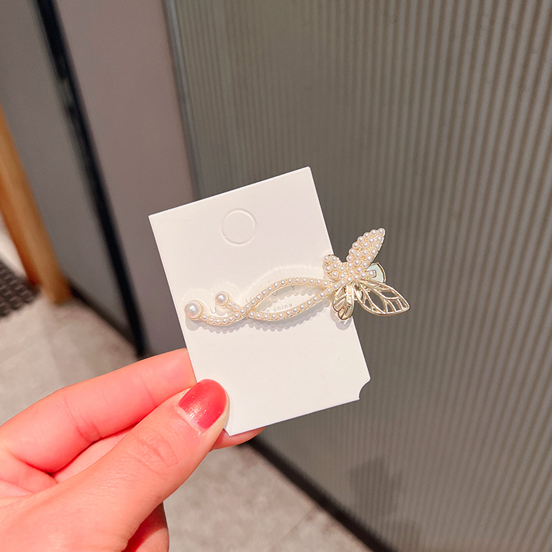 Clip hair applique stone imitation pearl fashion