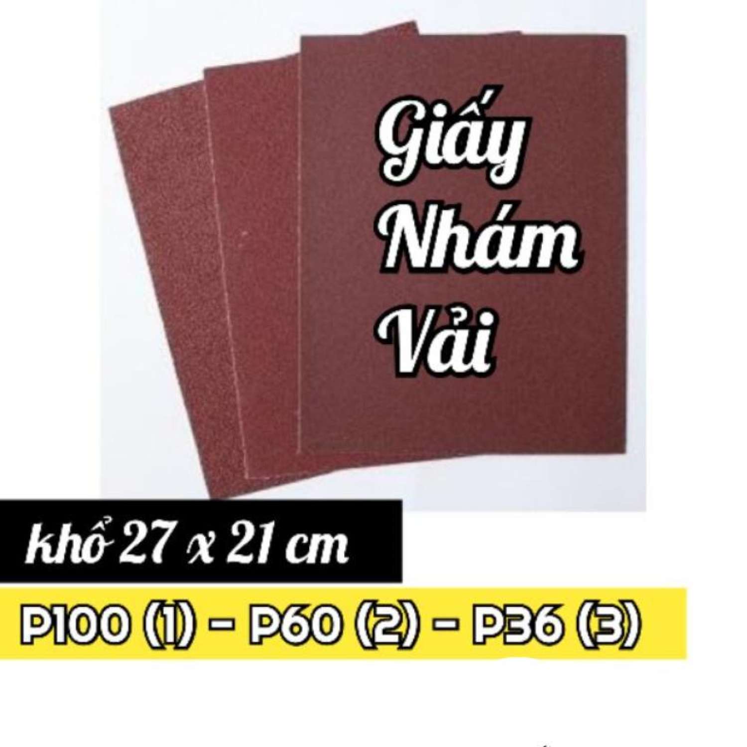 Giấy nhám vải - Số 1, 2, 3