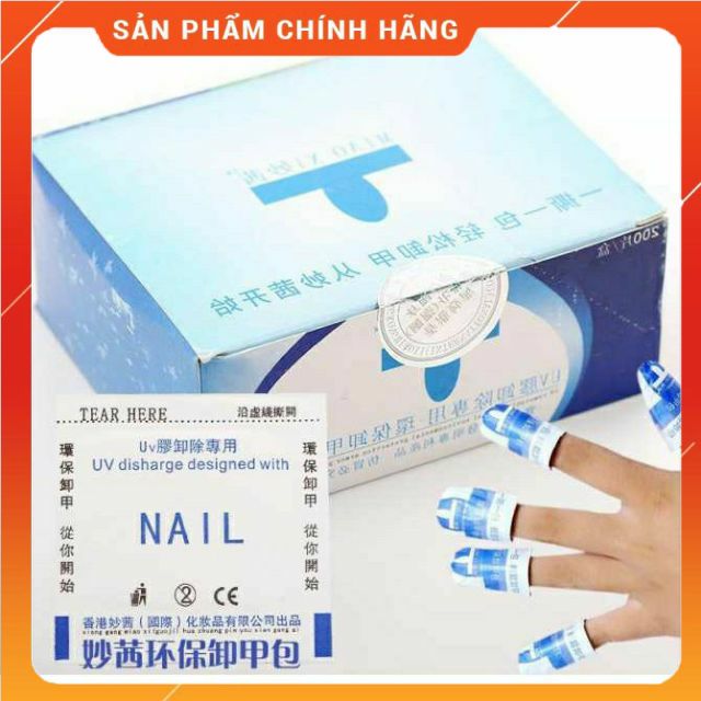 Giấy ủ tháo gel siêu nhanh, giấy bạc ủ móng
