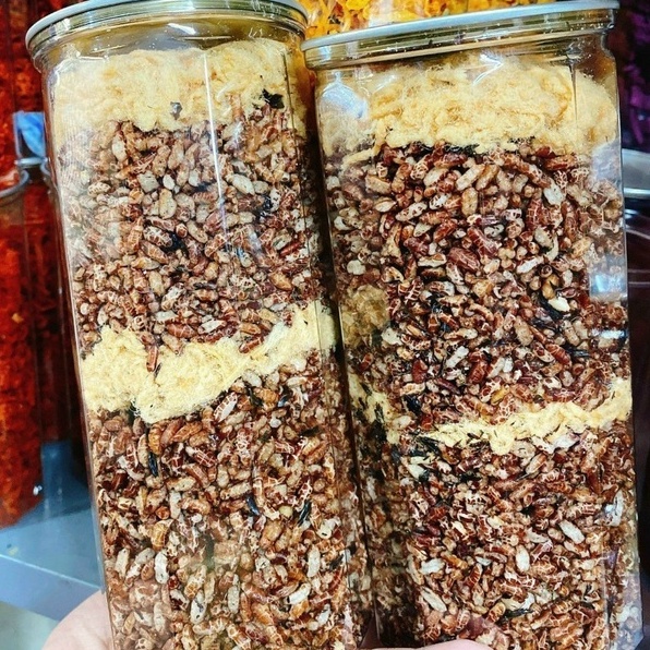 1 KG- Gạo lứt sấy mix chà bông