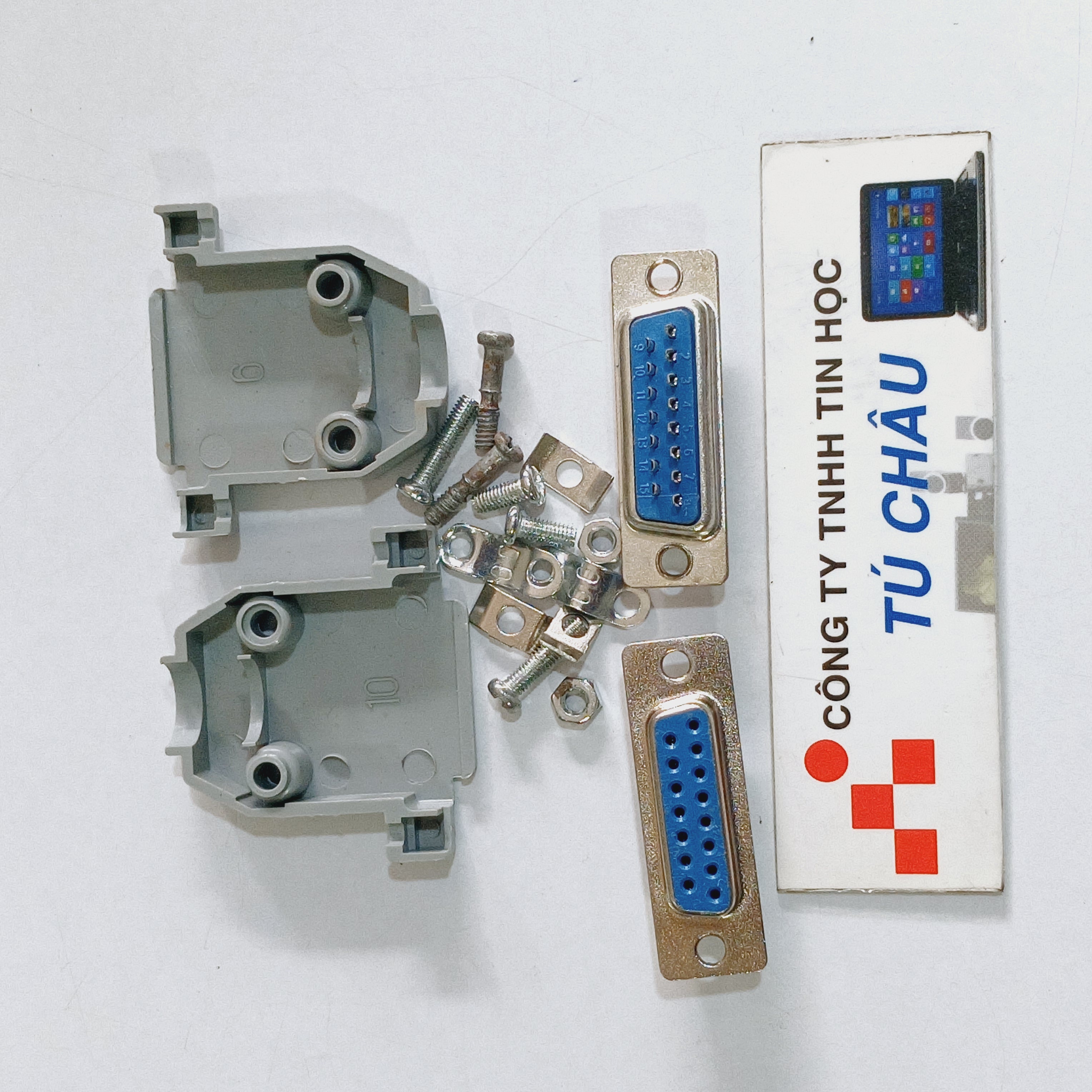 Com 15 Soldering Tip (Db15): Female Com 15 Tip (Db15F - 15m) / Male Com 15 Tip (Db15M - 15m) (Including Plastic Cover)