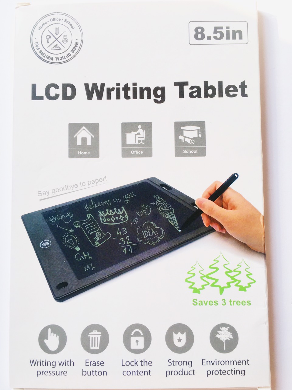 [HCM]Bảng viết tự xóa LCD 8.5 inch 3 Trees