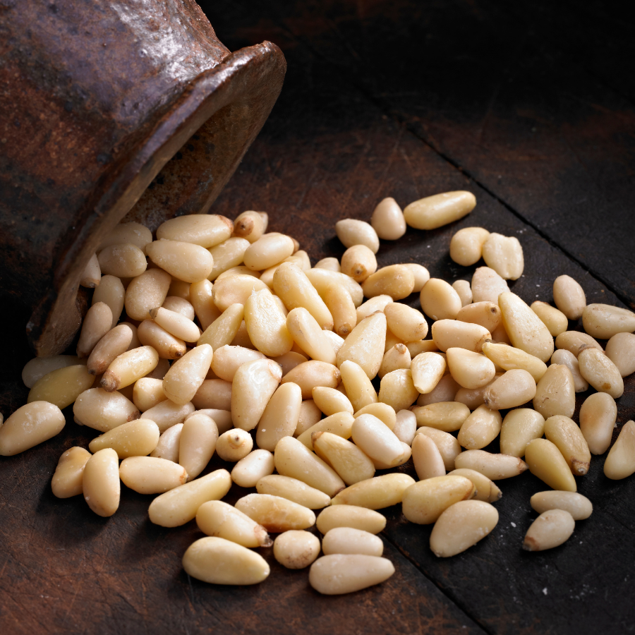 Hạt Thông Nhân Sống, Nhập Khẩu Mỹ - Giàu Omega 3, Vitamin E, Làm Pesto, Salad, Sữa Hạt, Ăn Kiêng, Keto - Pine Nuts THE NUTS VALLEY