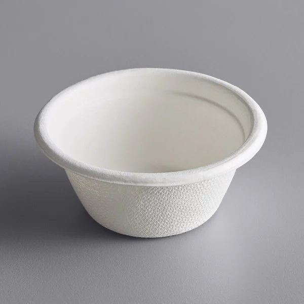 50 Chén đựng nước chấm bã mía Thái Lan 2oz ~48ml (màu trắng) - thương hiệu Gracz