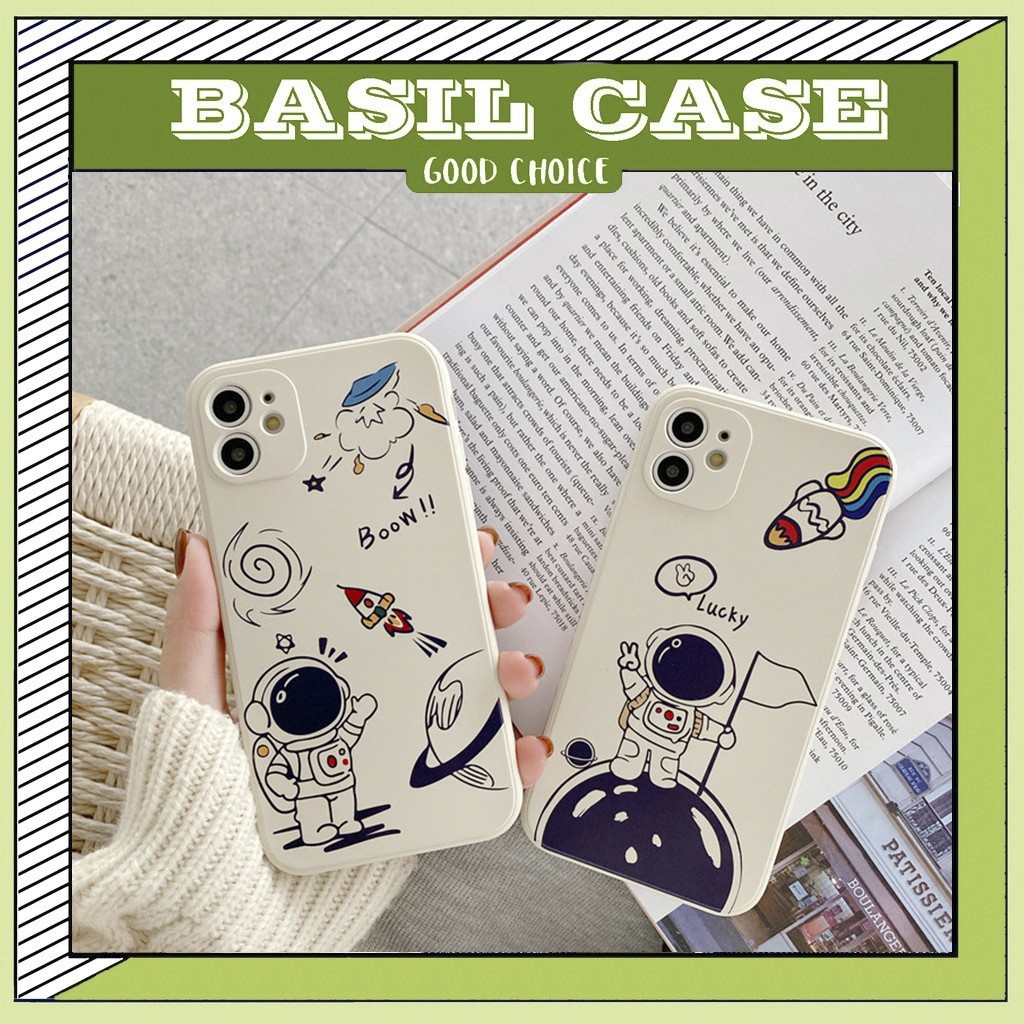 Ốp lưng iphone cạnh vuông in hình Phi Hành Gia 6s/6plus/6splus/7plus/8plus/x/xs/xs max/11/11promax/12pro/12promax/13/13pro/13promax
