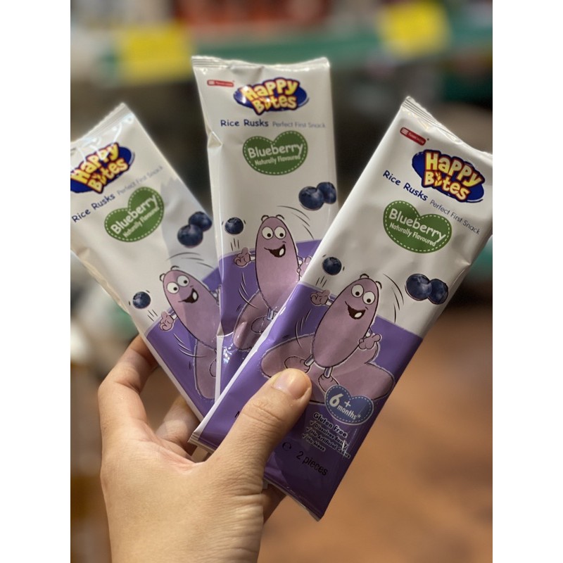 Bánh ăn dặm happy bites Vị Việt Quất