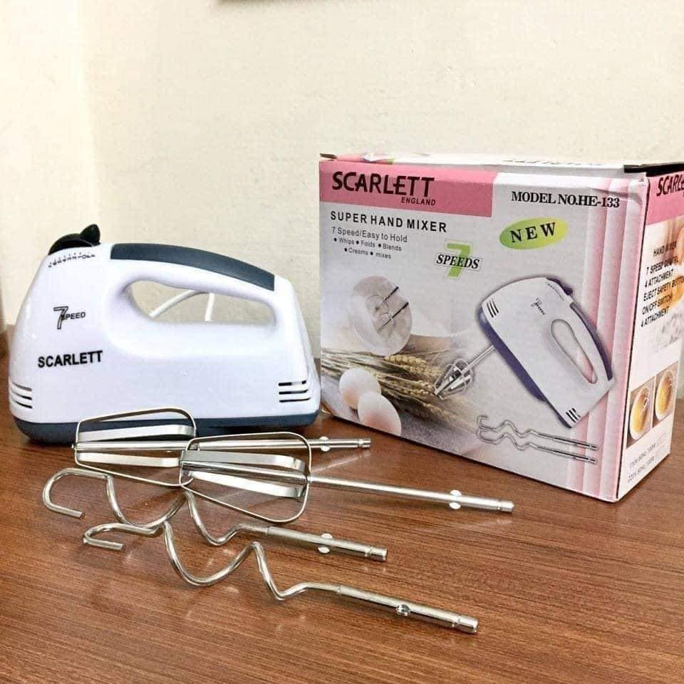 Máy đánh trứng đa năng 7 Tốc độ - máy đánh bọt cà phê, máy trộn bột, cây đánh trứng, máy nhồi bột, máy đánh kem trộn, máy trộn kem, cây đánh trứng cầm tay