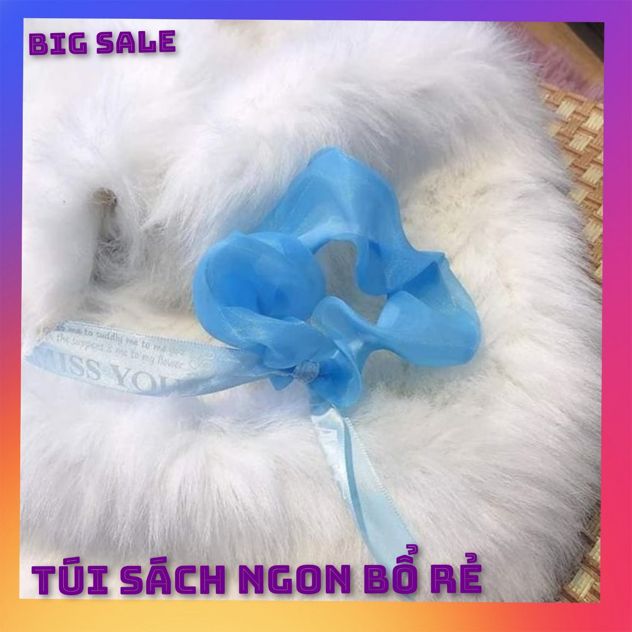 DÂY BUỘC TÓC CO DÃN 4 CHIỀU CHO NỮ , DÂY BUỘC TÓC VẢI VOAN ĐẸP (FULL MÀU)