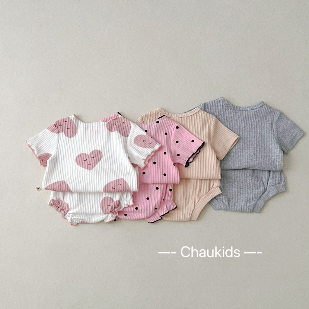 (6-14kg) Set Bộ Hè Siêu Cute Cho Bé Trai Bé Gái Đón Hè